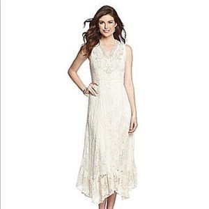 🆕⚡️FLASH SALE!!! Ivory Crochet Maxi Dress by Reba